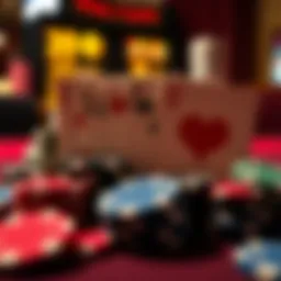 An intricate visual representation of poker chips and cards symbolizing bonuses