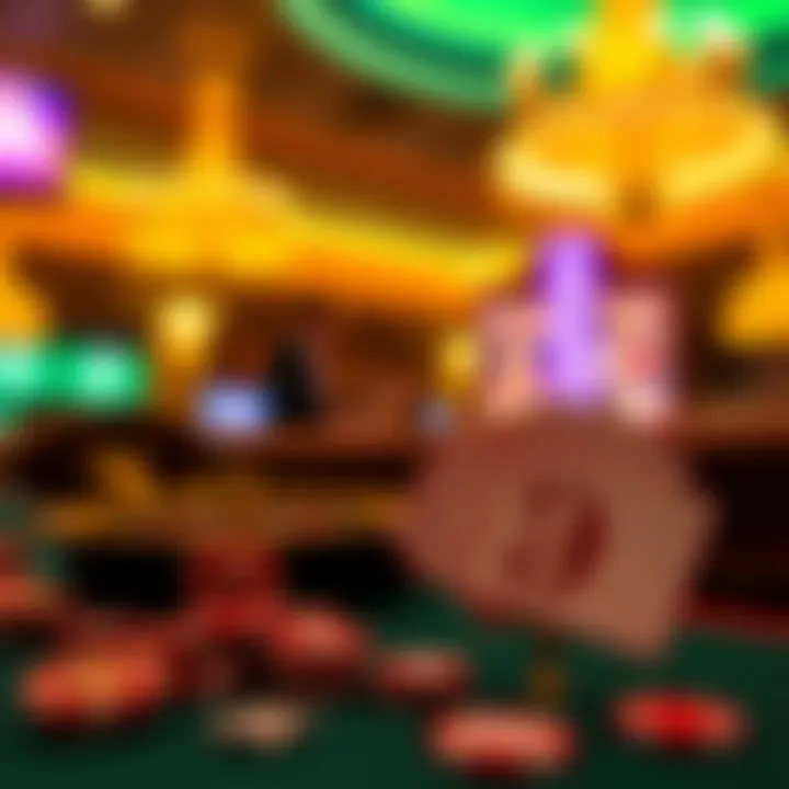 A vibrant illustration representing no deposit bonuses in online casinos