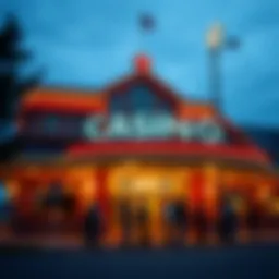 Exterior view of a popular casino in North Idaho