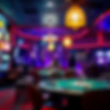 Cozy entertainment space at an off-strip casino featuring a live performance