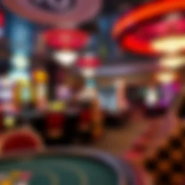 Gaming table filled with diverse gaming options available at an off-strip casino