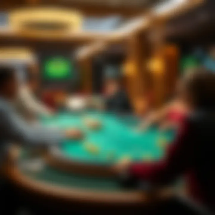 Exciting live dealer game setup with engaging atmosphere