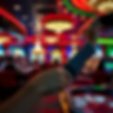 Vibrant online casino environment showcasing various games