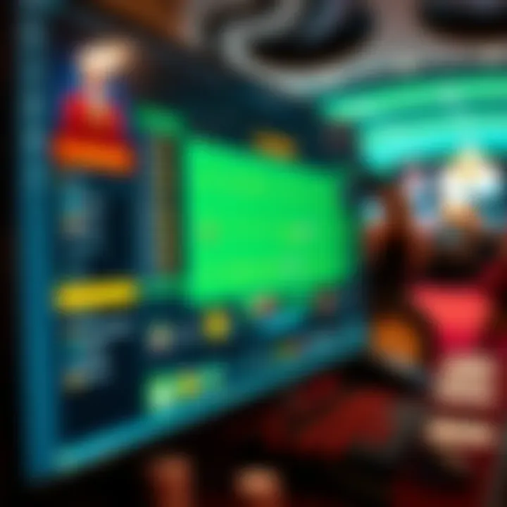 A close-up of a computer screen displaying an online casino interface