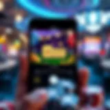 Dynamic interface of an online mobile casino game