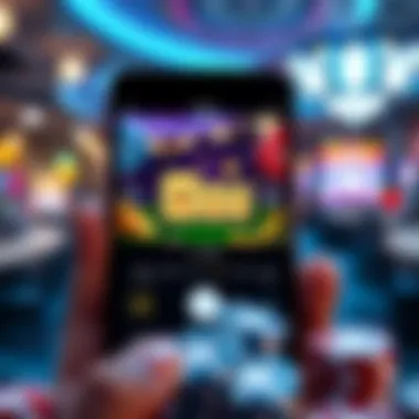Dynamic interface of an online mobile casino game