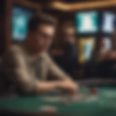 Engaging in Online Poker A computer screen displaying an online poker game