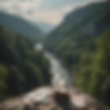 Scenic Landscape of West Virginia A scenic view of West Virginia's mountains