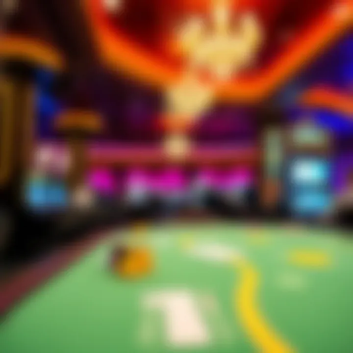 Vibrant Gaming Scene Inside Phu Quoc Casino Interior of the casino highlighting vibrant gaming activities