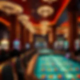 Interior view of PointsBet Casino showcasing gaming tables
