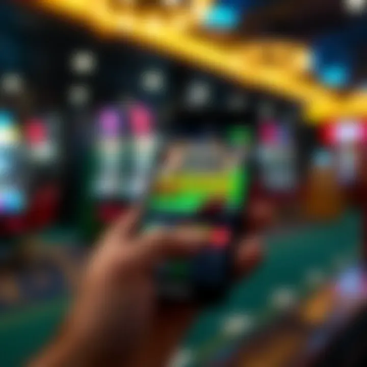 User interface of PointsBet Casino on a smartphone