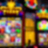 A captivating online slot machine display showcasing vibrant graphics and animations