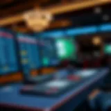 A detailed view of real-time poker software interface