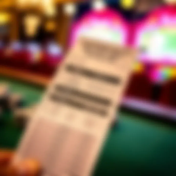 Close-up of a betting slip with odds and selections