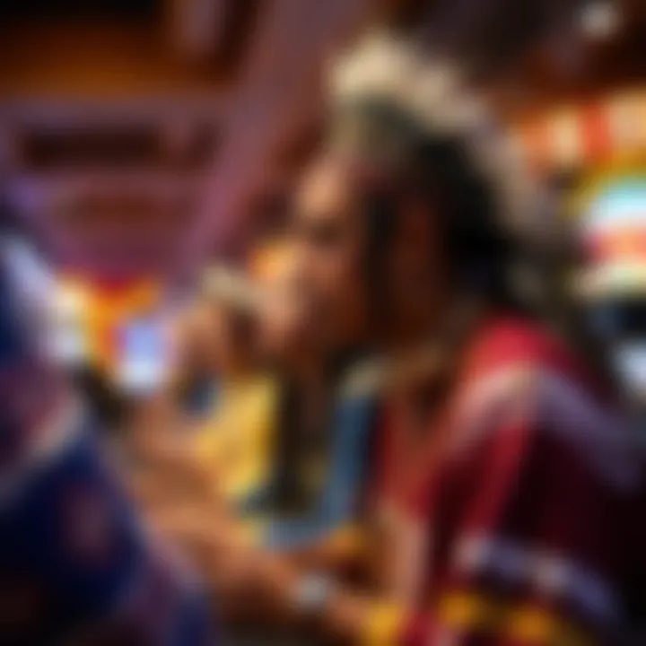 Cultural Event Showcasing Indigenous Art Cultural event hosted by a tribal casino showcasing indigenous art