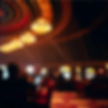 Entertainment stage hosting live performances