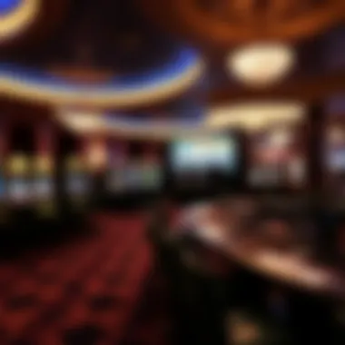 Luxurious gaming area inside the casino