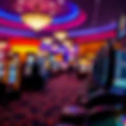 Elegant gaming floor at Seneca Allegany Casino showcasing vibrant lights and excitement