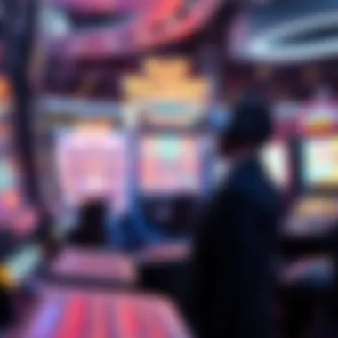 Future of Technology in Gaming Experiences A futuristic illustration depicting technology integration in gaming, featuring virtual reality elements