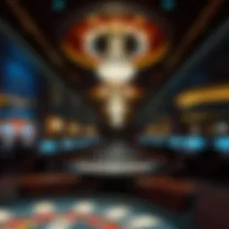 Elegant interior of a smoke-free casino