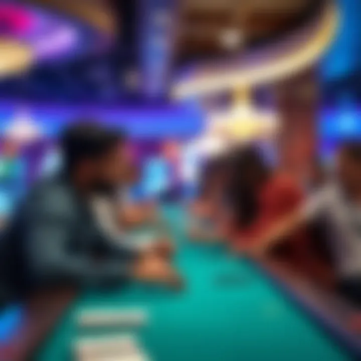 Engaged Gamers in a Clean Setting Health-conscious players enjoying a smoke-free environment