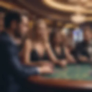 Audience enjoying a live-streamed casino event