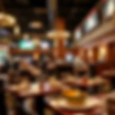 Dining area featuring a diverse array of culinary offerings