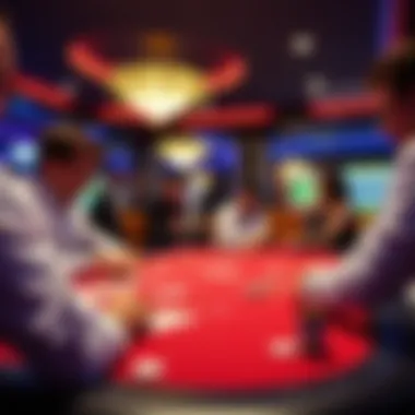 Exciting moments at a blackjack table