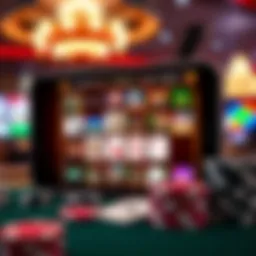 A vibrant interface of a poker app showcasing various game options