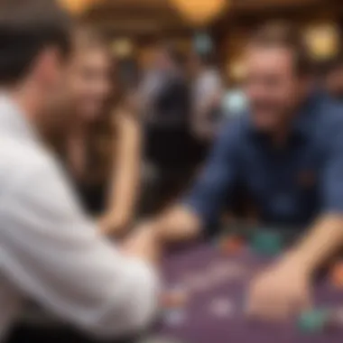 An engaging atmosphere in the Borgata venue, capturing the excitement and energy of participants.