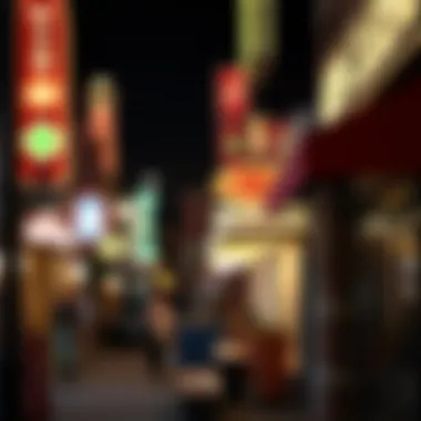 Local Businesses Flourishing Near the Casino A bustling street in Danville highlighting local businesses and casino visitors