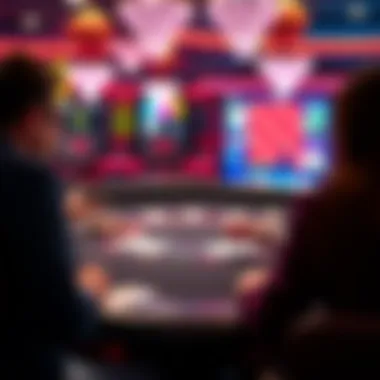 Vibrant Online Blackjack Experience A vibrant online blackjack interface highlighting social interactions