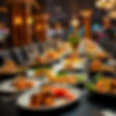 A table set with an array of gourmet dishes inviting guests to indulge