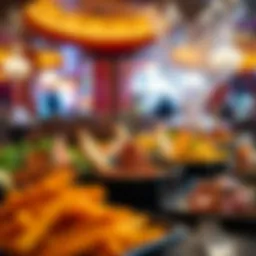 A vibrant spread of delectable dishes showcasing diverse cuisines