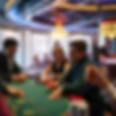 Engaging Experiences at High Altitudes Visitors enjoying gameplay in an elevated atmosphere