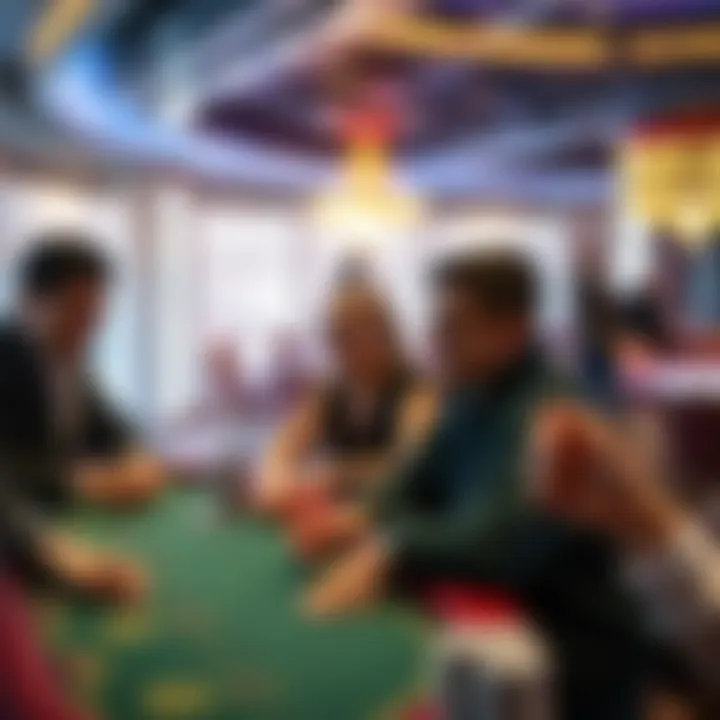 Engaging Experiences at High Altitudes Visitors enjoying gameplay in an elevated atmosphere