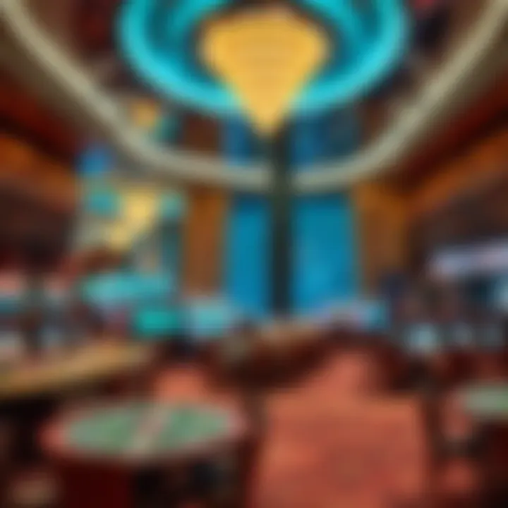 Elegance within the Casino's Heart Interior design showcasing luxurious gaming areas