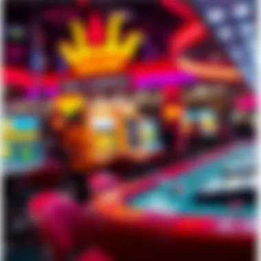 The Intersection of Gaming and Entertainment A vibrant casino scene illustrating the intersection of gaming and entertainment