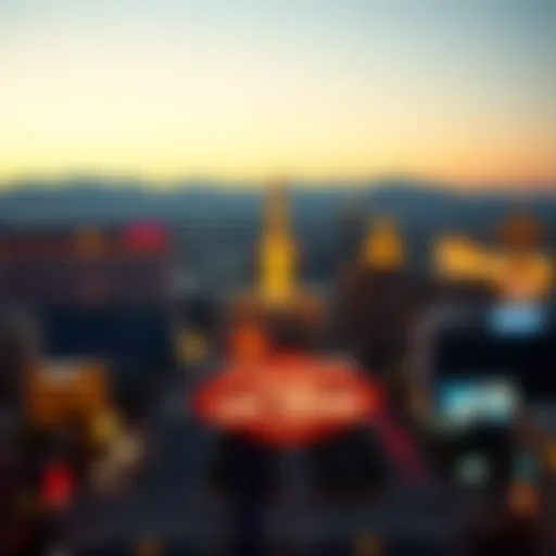 The iconic skyline of Las Vegas representing the allure of entertainment