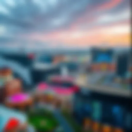 Aerial view of Baltimore's casino landscape showcasing modern architecture