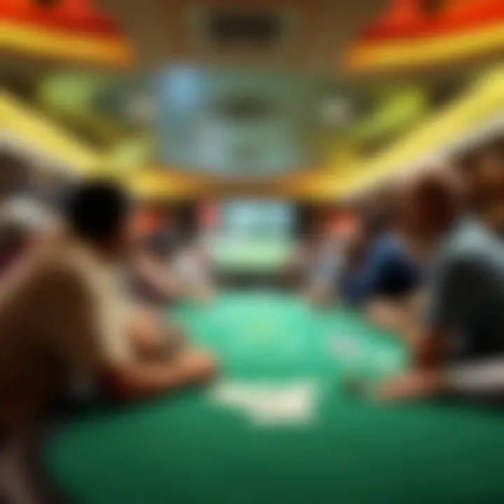 A golf tournament setting