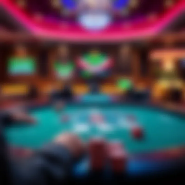 Strategic gameplay on a virtual blackjack table