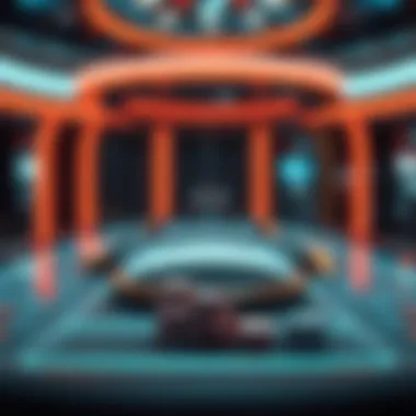 Futuristic concept of online gambling technology