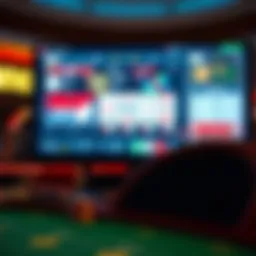Intricate design of an online casino interface