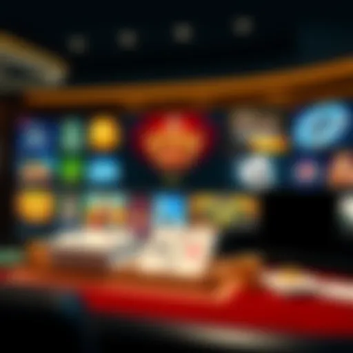 Diverse Games and Modern Interfaces Overview of a modern online casino interface showcasing diverse games