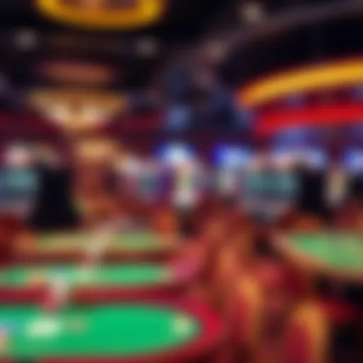 Vibrant Gaming Floor at Pasco Casino Vibrant gaming floor at Pasco Casino showcasing slot machines and table games