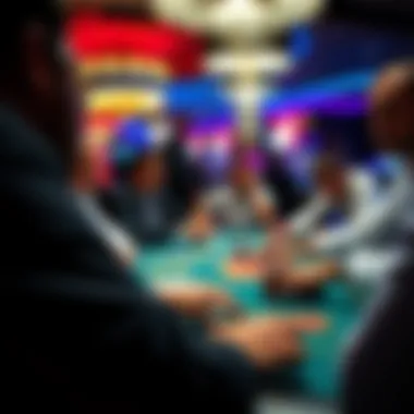 High-stakes poker game in progress