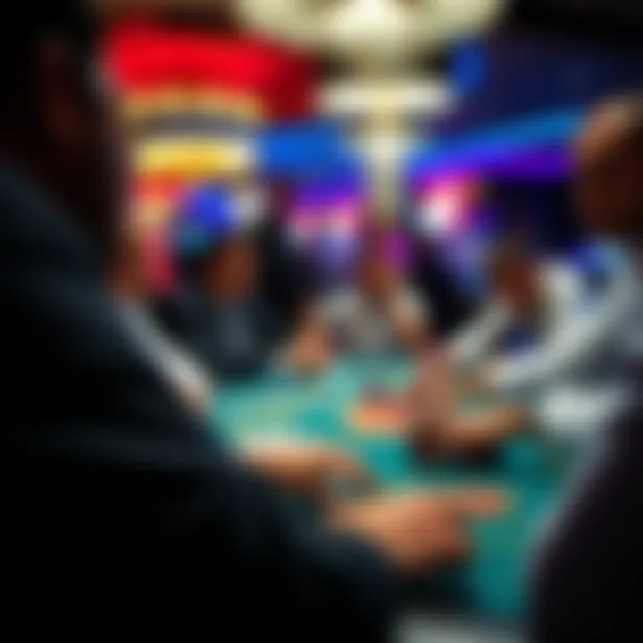 High-stakes poker game in progress