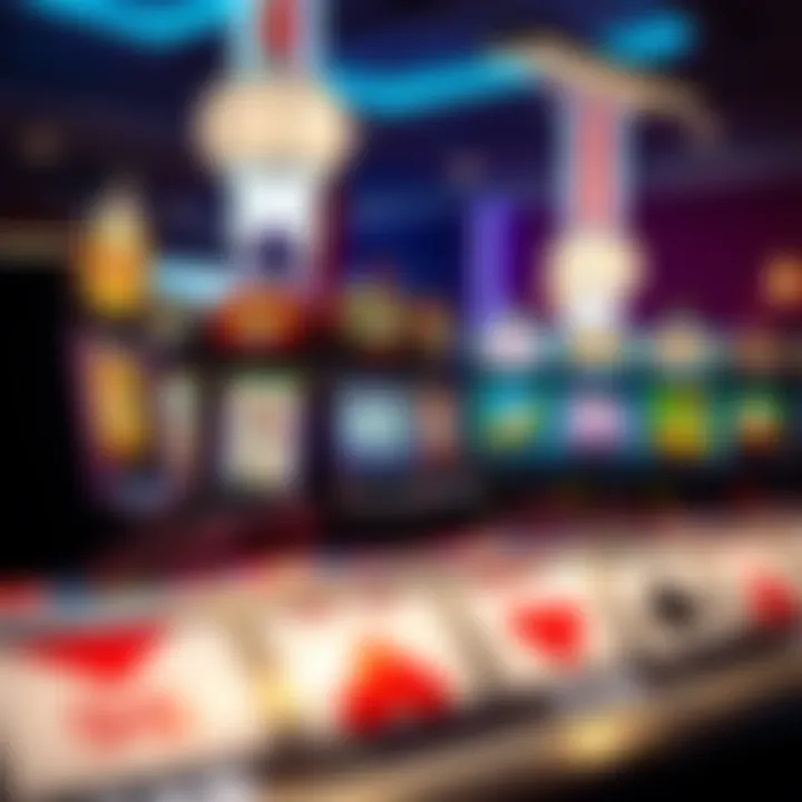 Diverse Styles of Slot Games An engaging scene depicting a variety of slot game styles