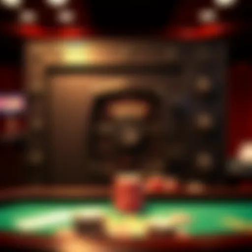 A detailed view of the Vault Casino Game interface showcasing its features